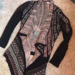 Black and brown sweater cardigan